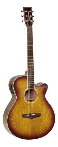 Violão Aço Tanglewood Winterleaf Blonde Dradnought Tw4e Fm Cor Honey Burst