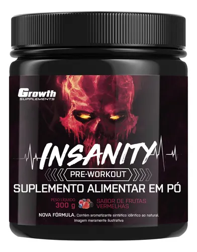 Pré-treino Insanity 300g Growth Supplements