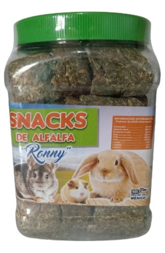 Alfalfa En Cubo Conejos, Cuyos, Hamsters 1 Kilo 100 Natural