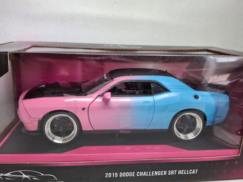 Jada Toys 2015 Dodge Challenger Srt Hellcat Pink Slips 1:24 Rosa (Usado)