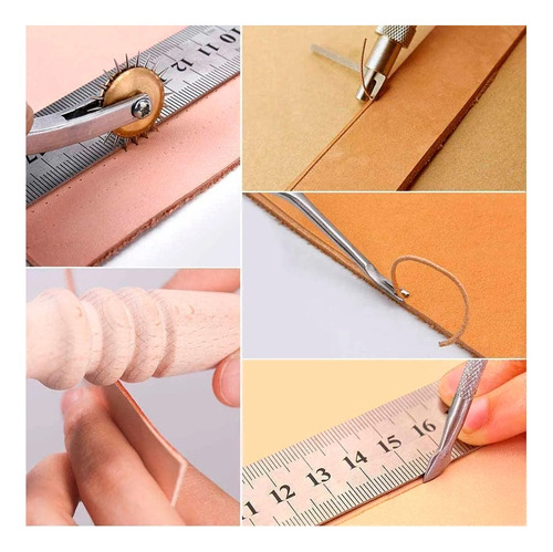 Kit Herramientas Artesanía De Cuero Punch Varias Piezas Otec