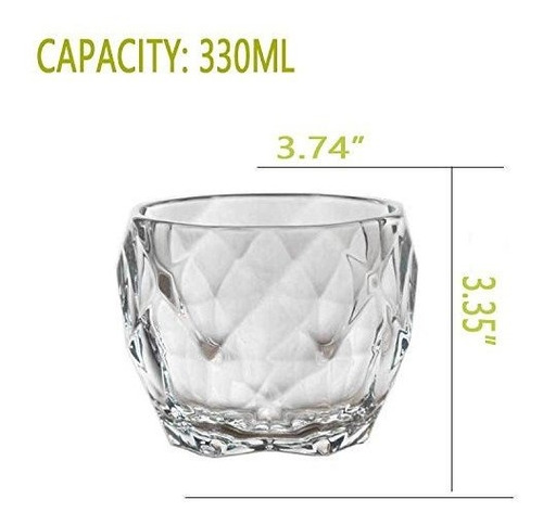 Ecentaur Juego Vaso 2 Unidade Cristal Para Bebida Sh