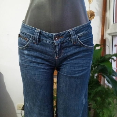 Jeans Nafnaf Original Denim Mujer Largo Bota Ancha (Usado)
