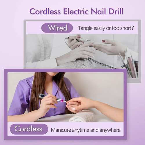 Taladro De Uñas, Taladro De Uñas Eléctrico Inalámbrico Kit P