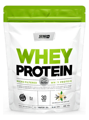 Star Nutrition Whey Protein 2 Lb Sabor Vanilla Ice Cream Doypack