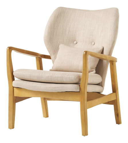 Silla Club Marco Madera Color Beige