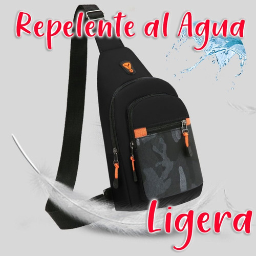 Pechera Mariconera Mochila Cruzada Moda Camuflaje A6606 Sig
