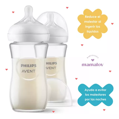  Biberones de vidrio natural de Philips AVENT : Bebés