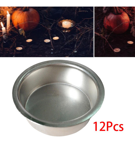 12x Vasos Para Velas De Té, Latas Vacías Para Velas De