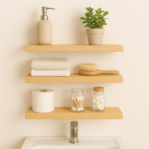 Kit 3 Prateleira Suporte Invisivel Lavabo Banheiro Sala 40cm