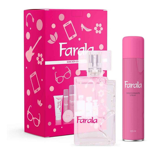 Set Farala Perfume 100ml + Desodorante Spray 100ml