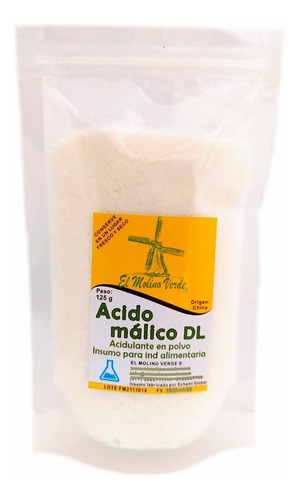 Acido Málico 125g - g a $102
