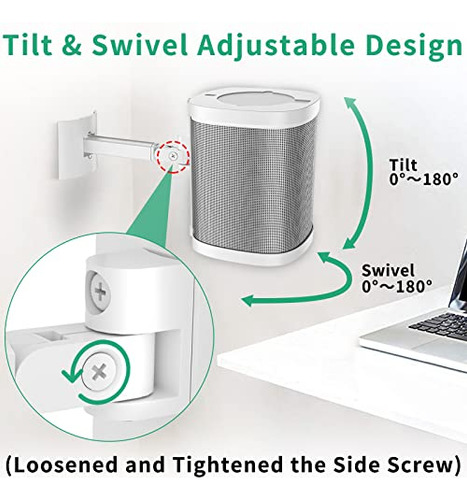 Soporte De Pared Y Techo Para Altavoz Notiela Para Sonos One