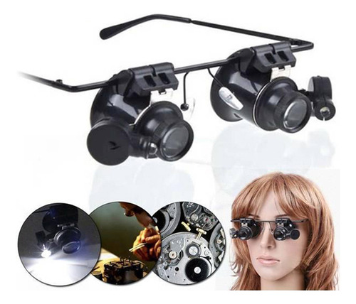 Lupa Para Reloj, Joyero, Gafas, Reparación De Lentes, Luz Le