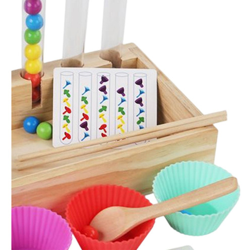 Rainbow Balls In Cups Sorter Game Juego De Cuentas Para