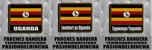 Parche Bandera Con Nombre Uganda