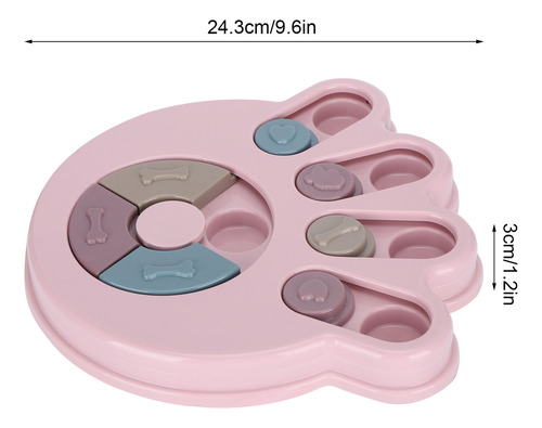 Dispensador De Comida For Gatos Puzzle Feeder Toy Dog, Plat