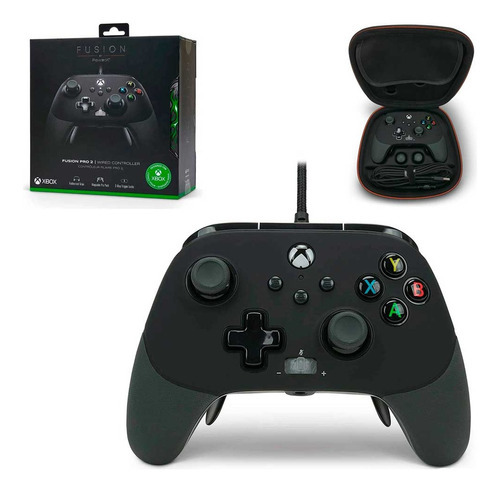 Controle Fusion Pro 2 Powera Com Fio Para Xbox One Series Pc Cor Preto