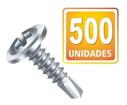 Parafuso Ponta Broca Flangeado 4,2x19 Com 500un Vila