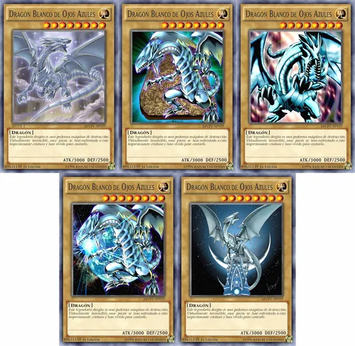 Yugioh Lote1 Dragon Blanco De Ojos Azu Version Oricas Proxy