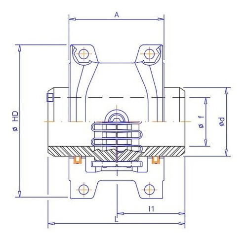 Acoplamento Flexível De Grade Gt 1050 - 1050t10