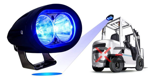 Foco Luz Led Azul Seguridad Para Carretilla Lampara Offroad