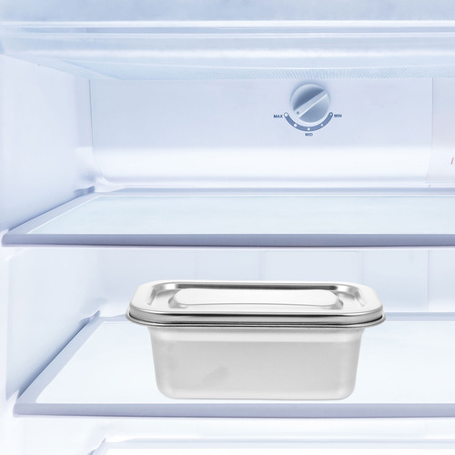 Cómoda Caja De Almacenamiento Para Congelador De Acero Inoxi
