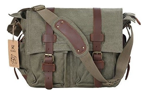 Kattee - Lona De Cuero De Vaca Para Hombre Dslr Slr Bolso B