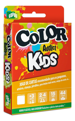 Jogo De Mesa Cartas Cores Coloridas Color Addict Kids Copag