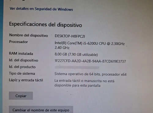 Todo En Uno Lenovo S400z Core I5-6200u Ram 8gb Hdd 1 Tera (Usado)