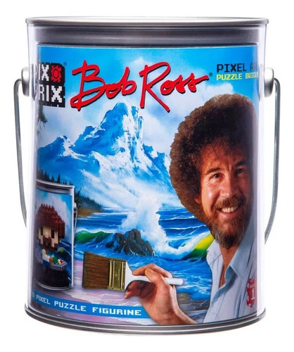 Pix Brix Bob Ross Pixel Art Puzzle Bricks 3d Pixel Figurine