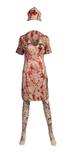 Vestido Feminino, Fantasia De Rpg, Enfermeira De Zumbi, Carn