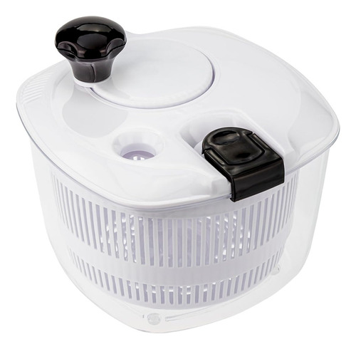 Lavadora Y Secadora Manual De Ensaladas De Acrílico Blanco
