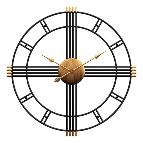 Reloj De Pared, 50 Cm, 19 Pulgadas, Retro, Romano, Movimient