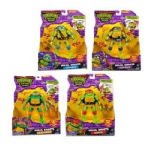 Tortugas Ninja Figuras C/ Accesorios Y Sonido Caffaro 3350