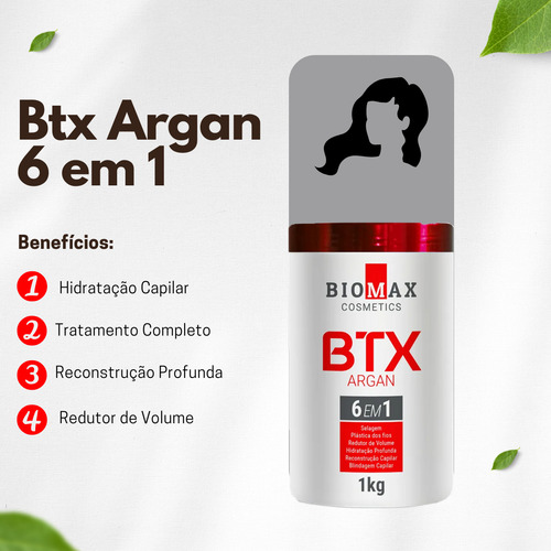 Btx Redutor De Volume Selagem Capilar Tratamento 1 Kg