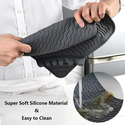 Alfombrillas De Silicona Para Secar Platos Con Soporte Para