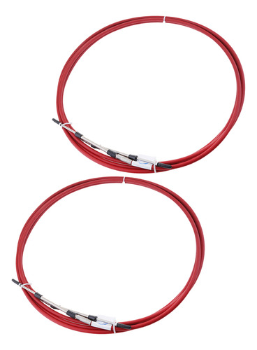 2pcs Red 080 Series Control Lever Cable M5-6g