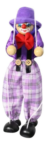 Marioneta Títere, Diseño De Payaso De Juguete Color Morado
