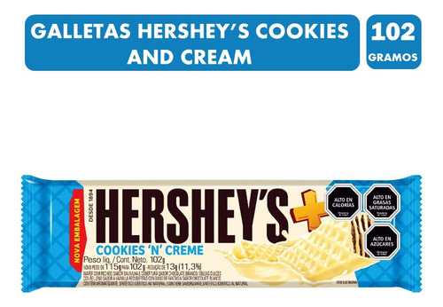 Galletas Obleas Hersheys Sabor Cookies And Cream De 102 Gr