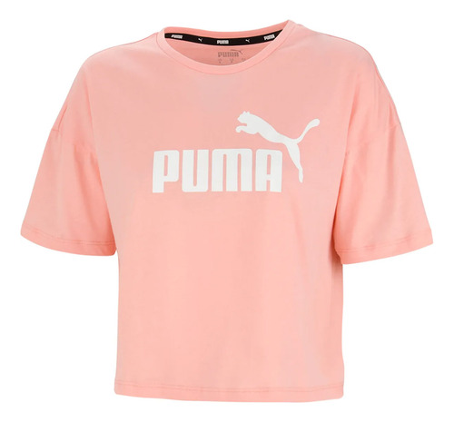 Remera Puma Essentials Cropped Logo Sportstyle Mujer Moda Ro