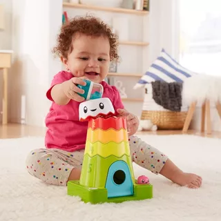 Fisher Price Montaña Aros Apilable Luces Sonidos Bebes 6m+