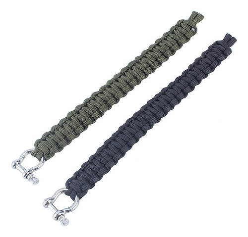 Pulsera De Supervivencia Tejida Military 550 Paracord De Ace