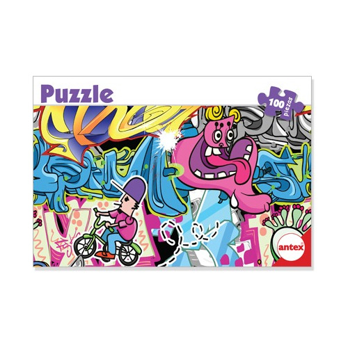 Puzzle 100 Pz  Grafiti 34x50cm Aprox Antex N° 3044