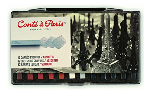 Conté À Paris Juego De Lápices De Dibujo (12 Colores