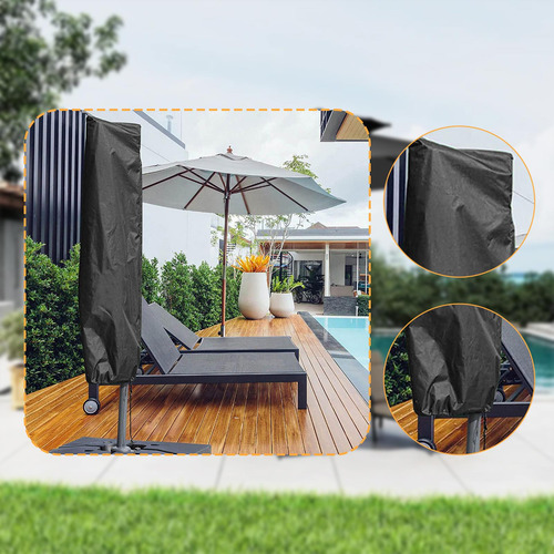 Patio Umbrella Cover Protector Impermeable A Prueba De Polvo