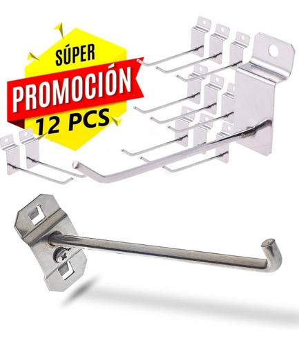 Ganchos Para Estanteria De Tablero Panel 15 Cm X 12 Ganchos