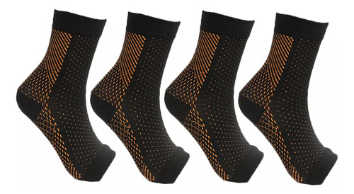 4 Pares De Calcetines De Compresión Para Correr En Bicicleta