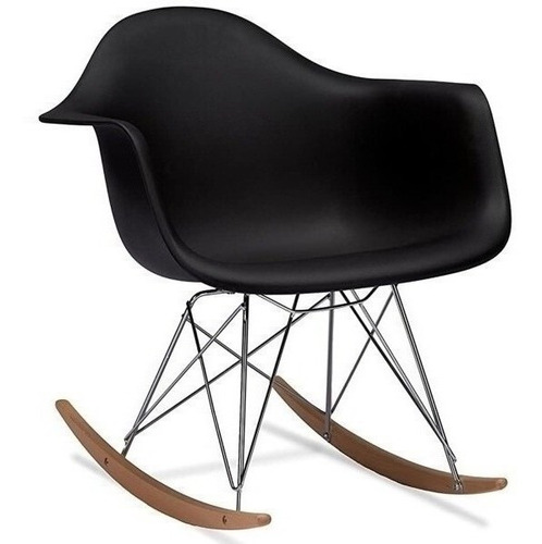 Imagen 3 de 7 de Sillon Silla Vintage Nordico Eames X2 Mecedor Con Posabrazos