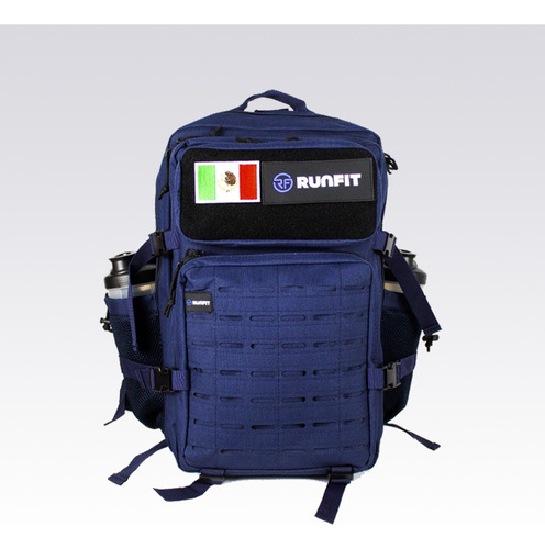 45l Mochila Táctica Azul Militar Camping Gym Crossfit Runfit